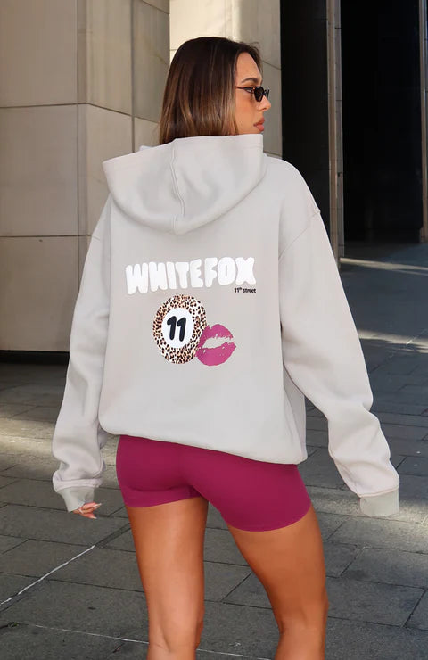 White Fox - 11th Street She's So Lucky Oversized Hoodie Moon Kiss