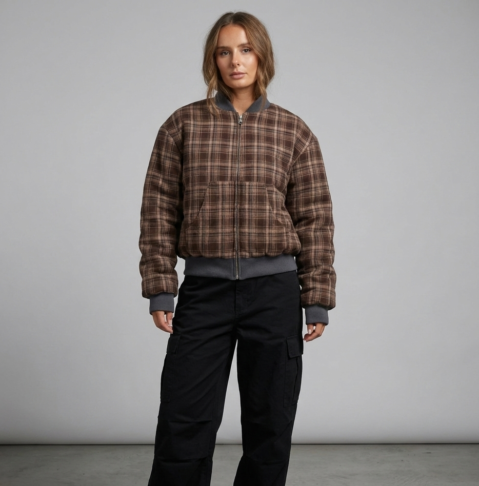 Brown Check Jacket