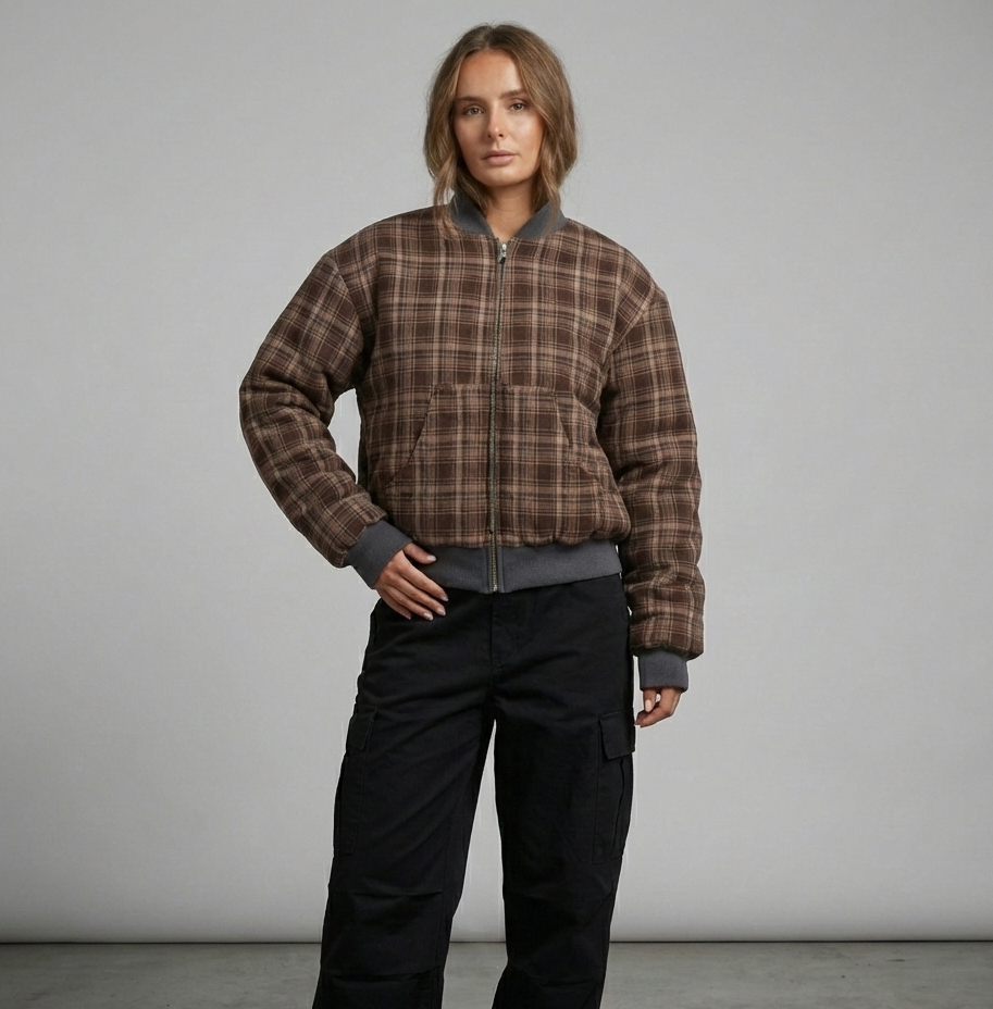 Brown Check Jacket