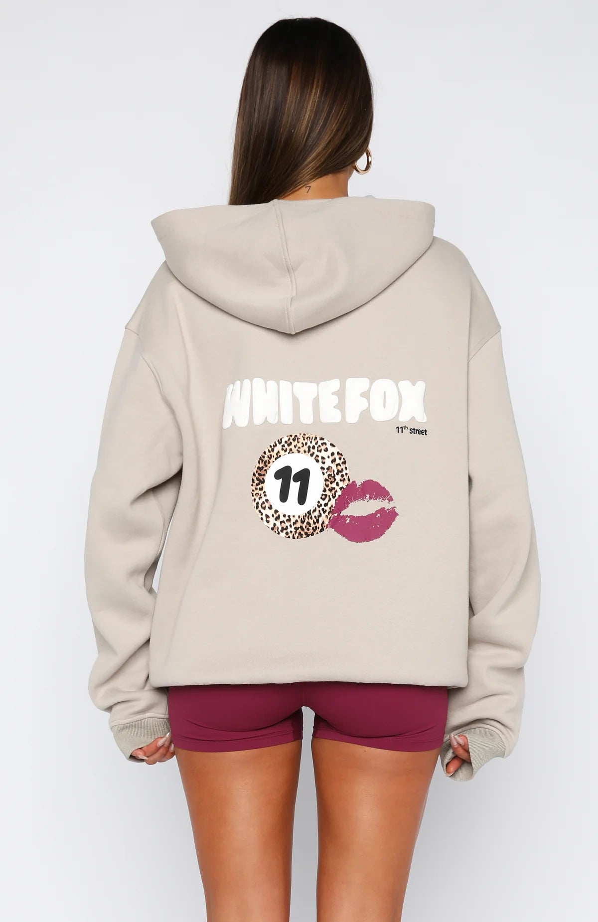 White Fox - 11th Street She's So Lucky Oversized Hoodie Moon Kiss