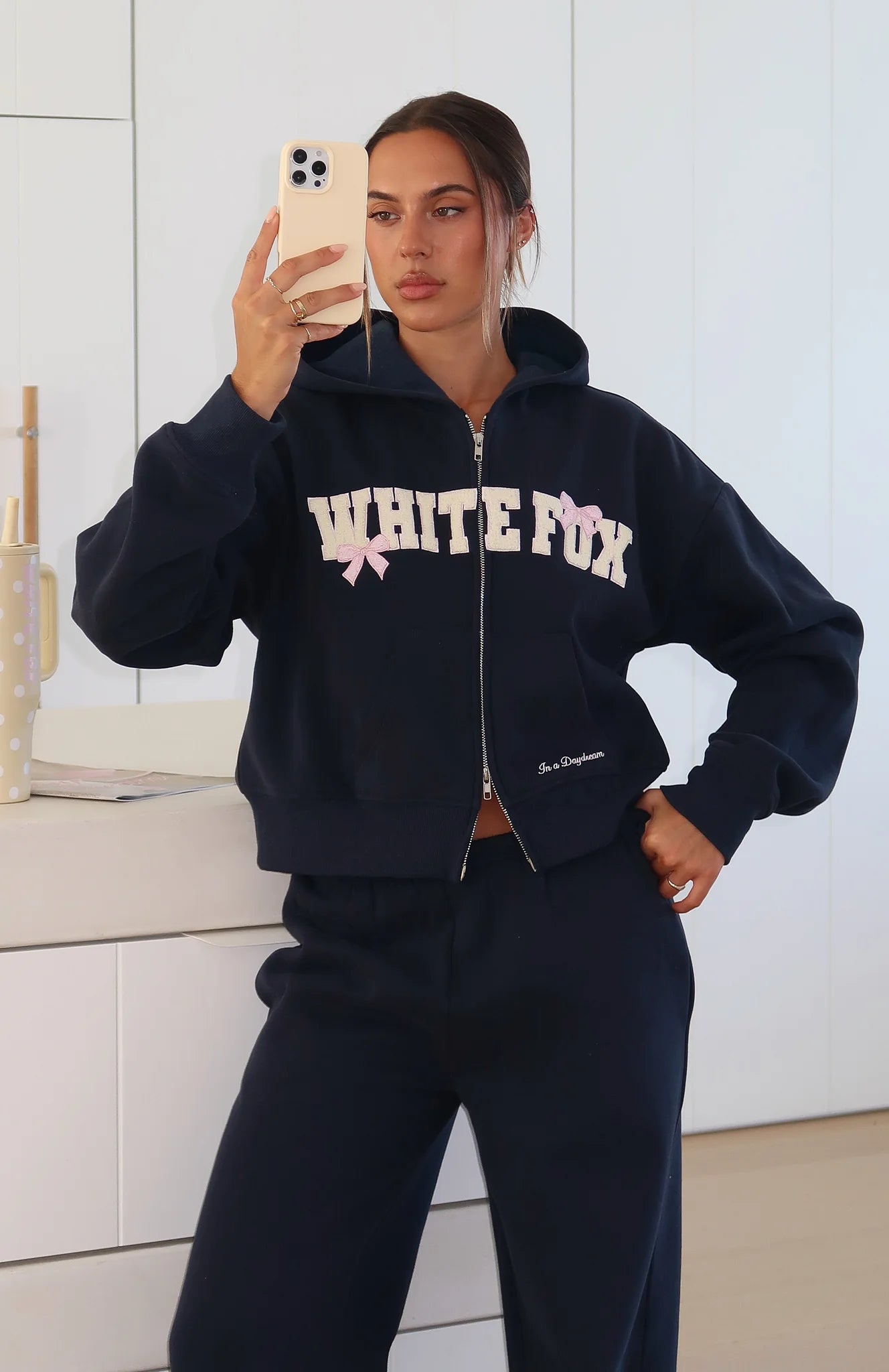 White Fox Bow Tracksuit